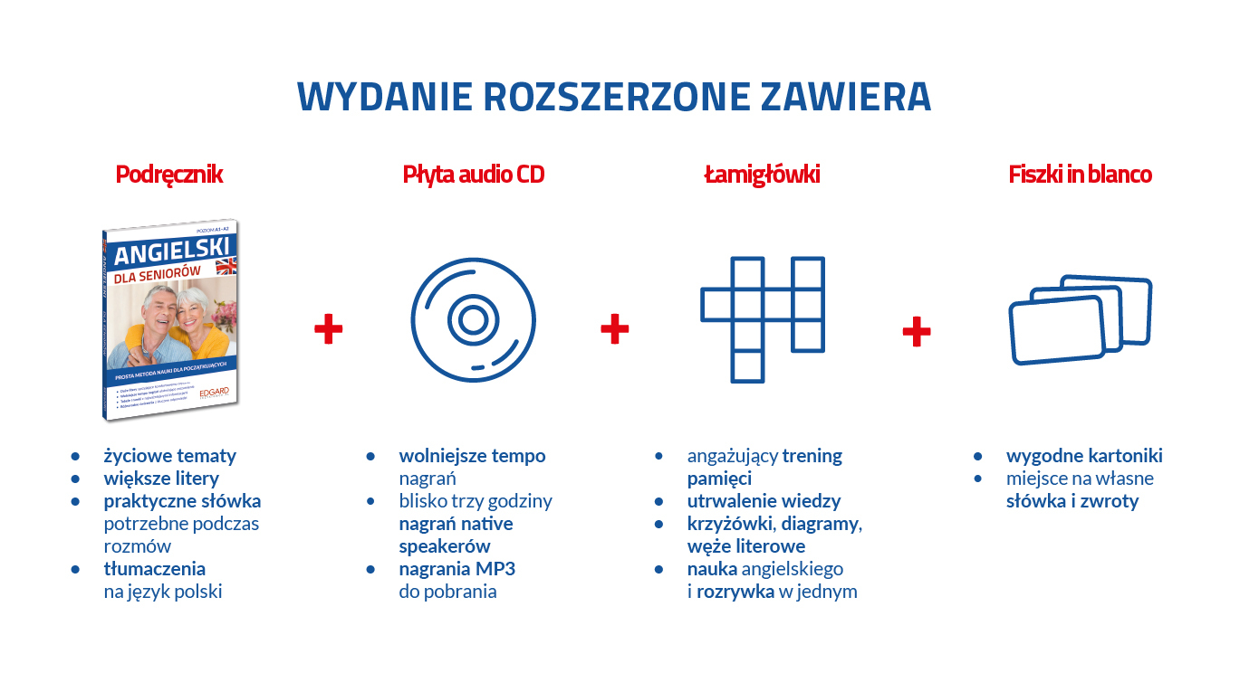 Wizualizacja Angielski. Kurs dla seniorów. Wydanie rozszerzone